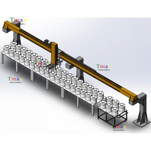 脫模冷卻車(chē)間龍門(mén)二軸移載機(jī)械手